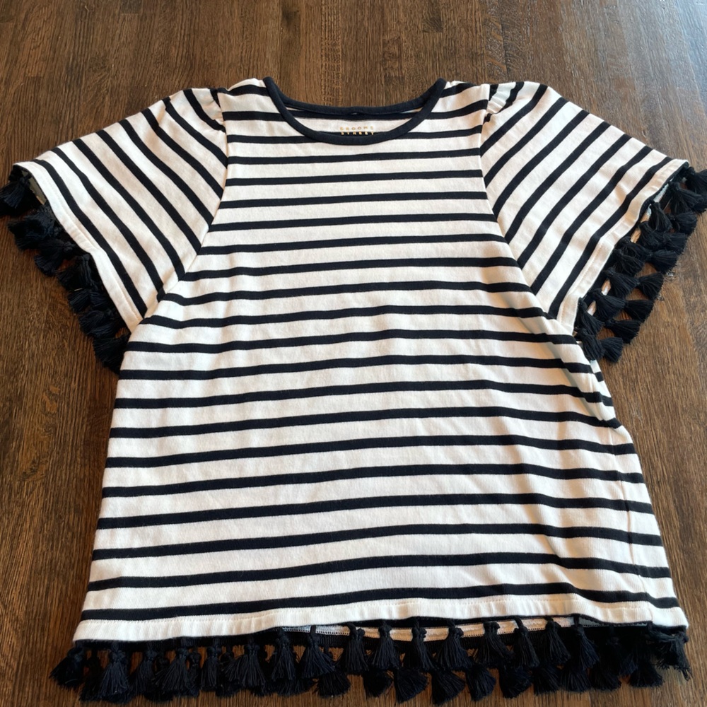 Kate Spade Broome St Tassel shirt - size XS
